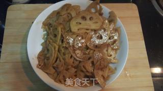 醋溜藕片的做法步骤：4