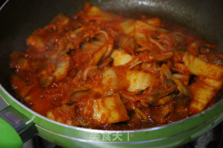 韩式泡菜豆腐汤的做法步骤：6