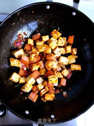 【四川】酱烧孜然豆腐的做法步骤：5