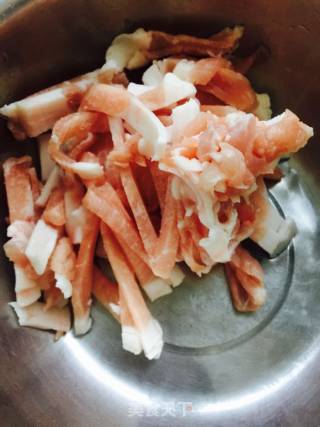 美味土豆丝肉丝炒饼????的做法步骤：3