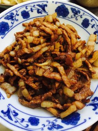 美味土豆丝肉丝炒饼????的做法步骤：6