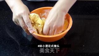 老少咸宜的糯米南瓜豆沙包的做法步骤：3