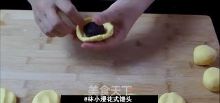 老少咸宜的糯米南瓜豆沙包的做法步骤：5