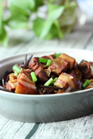 蕨菜黄豆炖肉的做法步骤：15