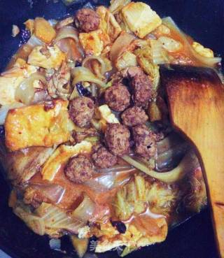 【东北】辣白菜五花肉炖菜的做法步骤：10