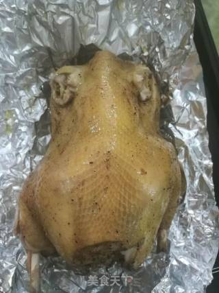 烤箱版盐焗鸡的做法步骤：9