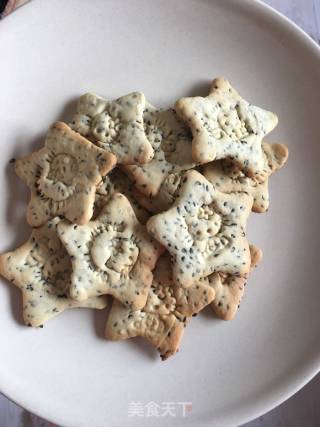 黑芝麻脆饼干的做法步骤：11