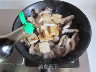 【湖北】平菇肉片炒豆腐的做法步骤：8
