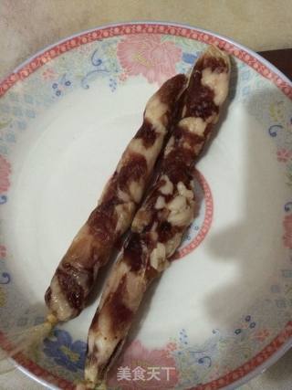 腊肠炒饭的做法步骤：2