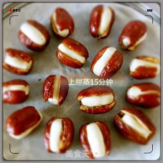 红枣夹糯米的做法步骤：6