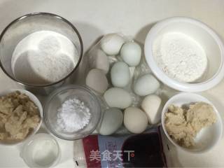 蛋黄酥的做法步骤：1