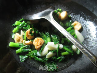 【宁波】油豆腐山药油菜蕻的做法步骤：8
