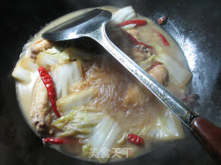 【宁波】中翅白菜煮粉丝的做法步骤：9