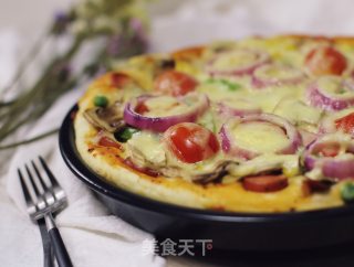 松软蘑菇披萨（二发版）的做法步骤：17