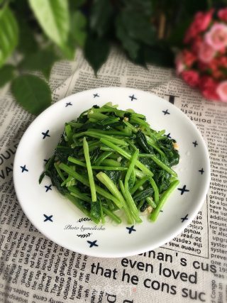 【广东】蒜蓉菠菜的做法步骤：7