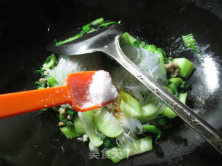 【宁波】青菜肉末炒粉丝的做法步骤：8