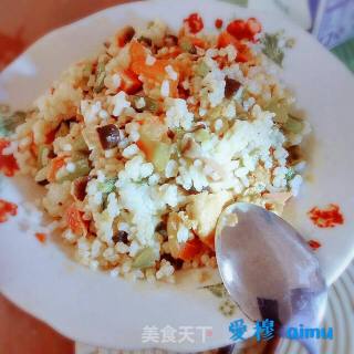炒白米饭的做法步骤：5