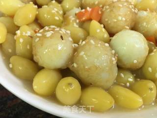 鹌鹑蛋滒烧白果的做法步骤：14