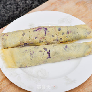 紫薯蛋卷的做法步骤：5