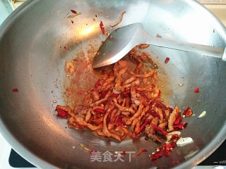 【东北】四季豆炒肉的做法步骤：5
