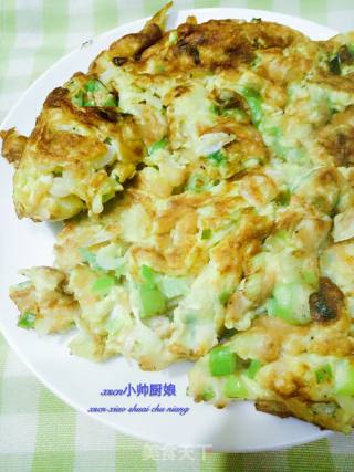 【东北】虾皮葱煎蛋的做法步骤：5