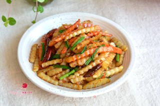 【北京】香辣狼牙土豆条的做法步骤：8