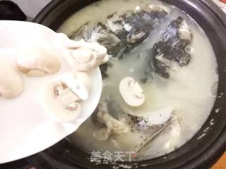 【苏州】蘑菇豆腐鱼头汤的做法步骤：9