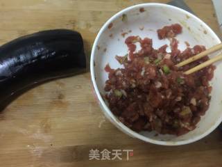 【东北】健康无油炸茄盒的做法步骤：1