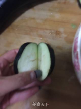 【东北】健康无油炸茄盒的做法步骤：2