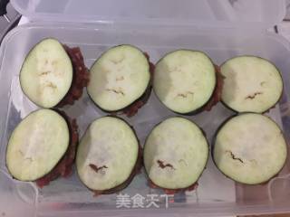 【东北】健康无油炸茄盒的做法步骤：4