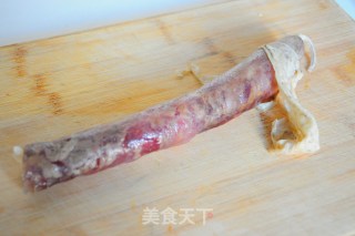 【北京】腊肠炒花菜的做法步骤：4