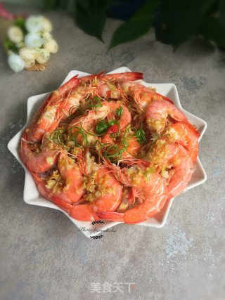 【广东】蒸蒸日上--蒜蓉粉丝蒸大虾的做法步骤：12