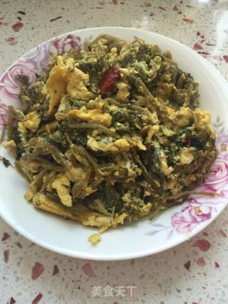 雪菜炒鸡蛋的做法步骤：7