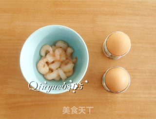【山西】虾仁鸡蛋羹的做法步骤：1