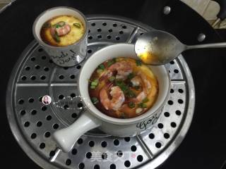 鲜虾蒸水蛋的做法步骤：13