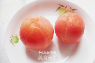 番茄鸡蛋面疙瘩汤的做法步骤：2