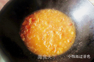 番茄鸡蛋面疙瘩汤的做法步骤：6