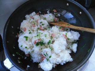【东北】小葱炒饭的做法步骤：7