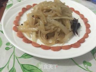 家常炒白萝卜丝的做法步骤：6