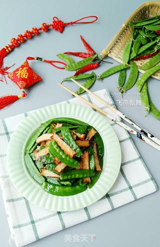 【湖北】黄陂熏干炒荷兰豆的做法步骤：12