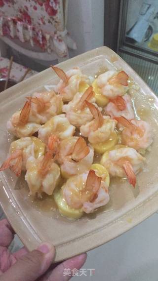 【日本】豆腐蒸虾的做法步骤：6