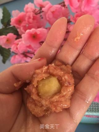 菠萝丸子的做法步骤：4