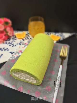 【广东】菠菜奶油蛋糕卷的做法步骤：16