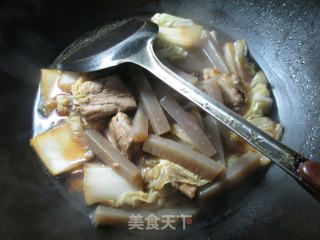 【宁波】魔芋白菜煮排骨的做法步骤：11