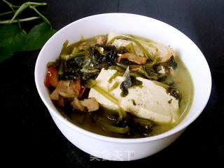 【东北】雪里蕻炖豆腐的做法步骤：8