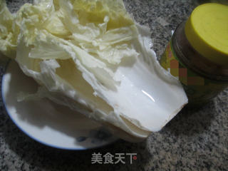 【宁波】糟方腐乳炒白菜的做法步骤：1