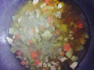 咖喱鸡肉饭的做法步骤：5