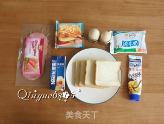 【河北】火腿西多士的做法步骤：1
