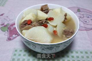 山药萝卜炖羊肉的做法步骤：11