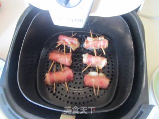 【湖北】杏鲍菇培根卷的做法步骤：7